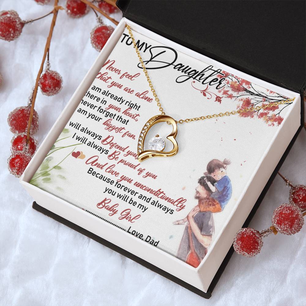 To My Daughter Necklace Gifts Dragonfly Necklace Father Daughter Necklace Father To Daughter Birthday Gift Gifts To Daughter From Dad Forever Love Necklace