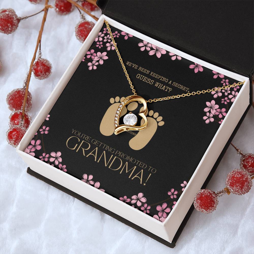 New Grandma Necklace Pregnancy Announcement Grandparent Gifts For Grandma First Time Grandma Forever Love Necklace