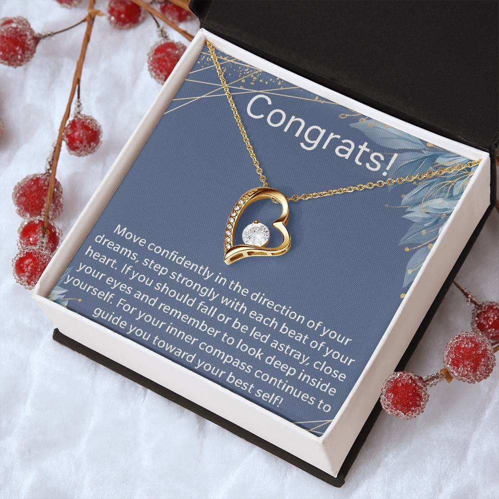 Graduate Graduation Present For Her New Chapter Motivational Necklace Gift For New Graduate Congratulations Gift New Chapter In Life Journey Forever Love Necklace