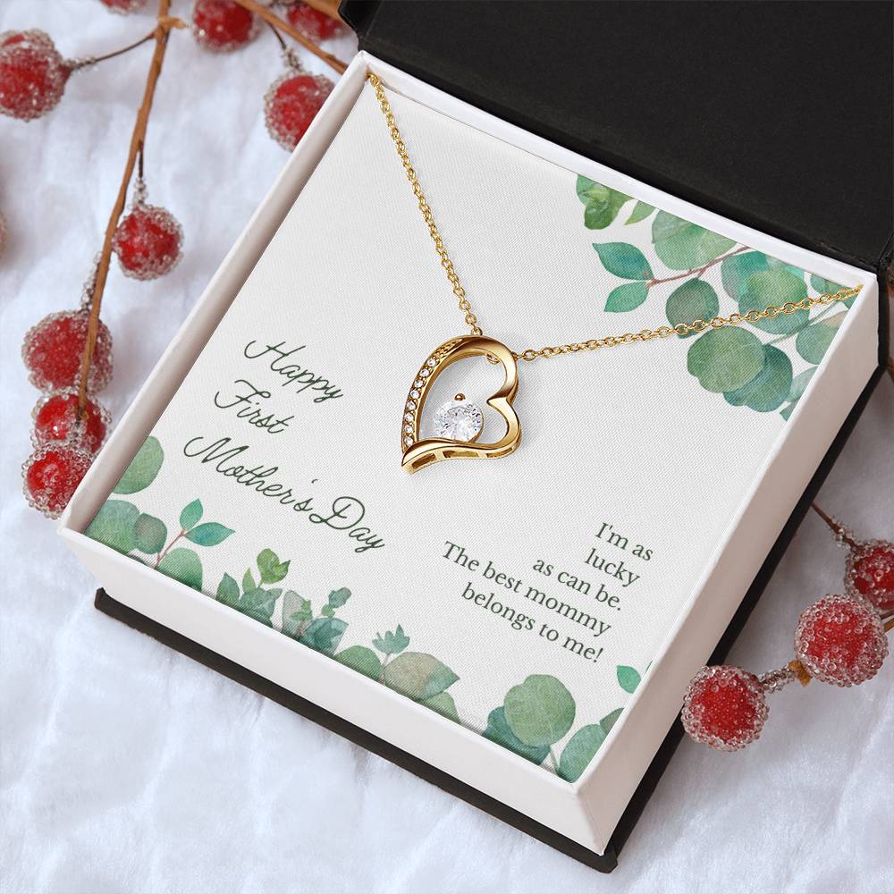 Happy First Mother S Day The Best Mommy Belongs To Me Forever Love Necklace