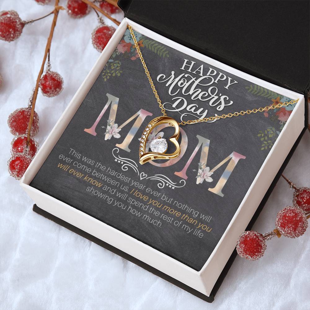 Happy Mother's Day Mom Forever Love Necklace