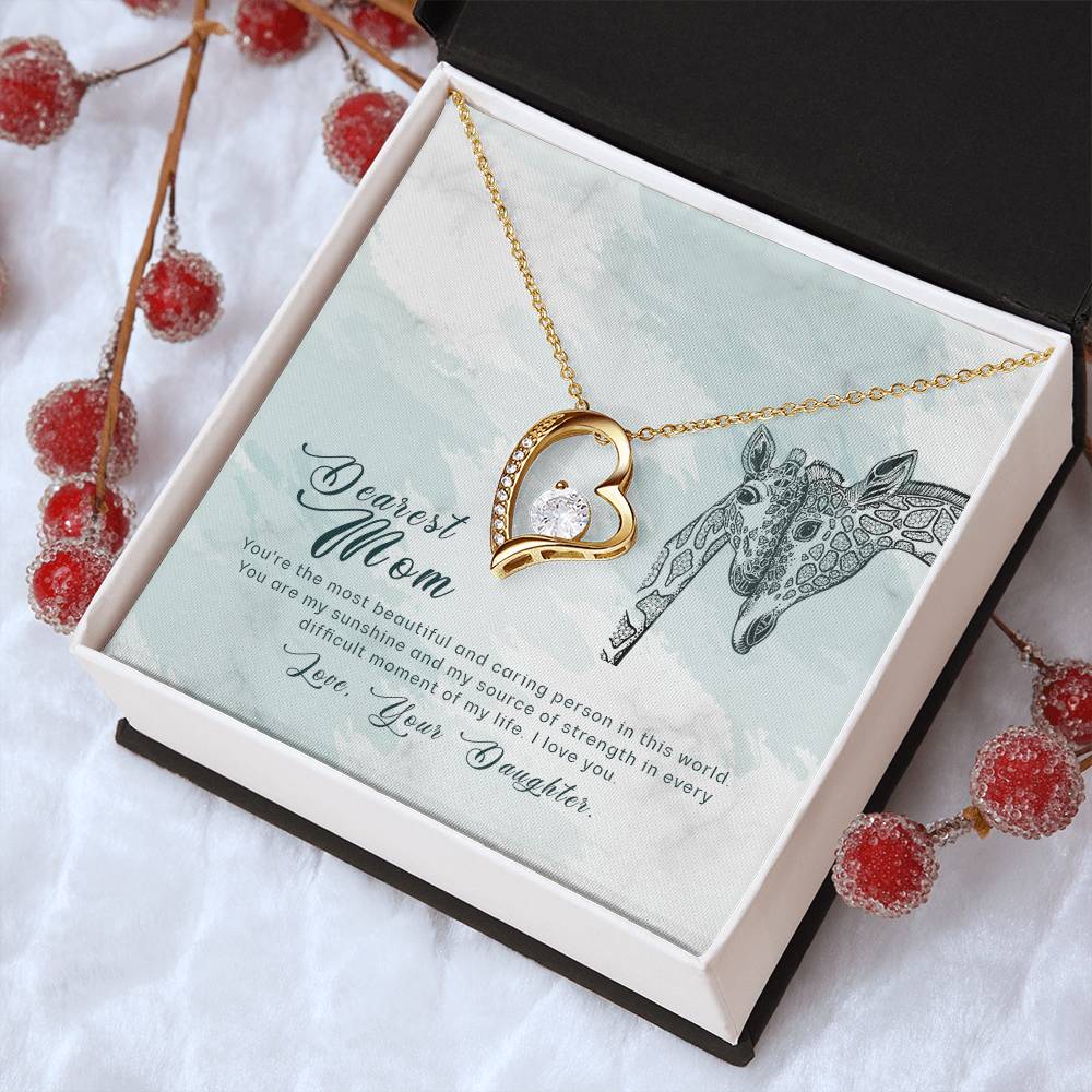 To My Mom Forever Love Necklace Mother Necklace Gift For Mother Xmas Christmas Customize Gift To My Mom 6 Forever Love Necklace