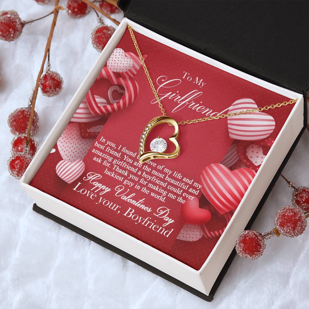 To My Girlfriend - Forever Love Necklace Forever Love Necklace