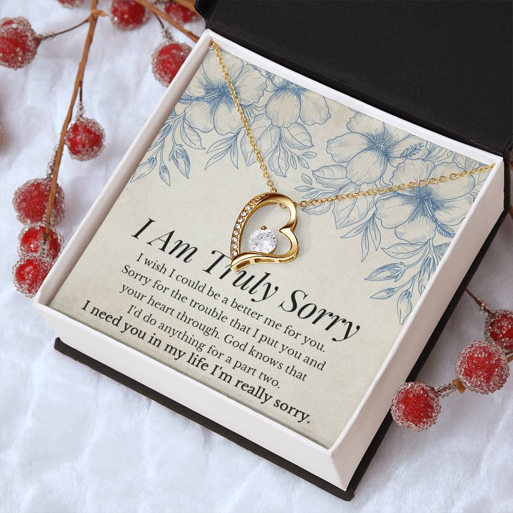 I Am Truly Sorry Necklace - Forever Love Forever Love Necklace