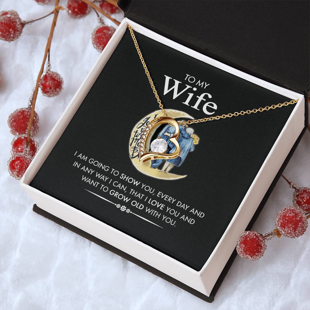 To My Wife 2 1 Forever Love Necklace