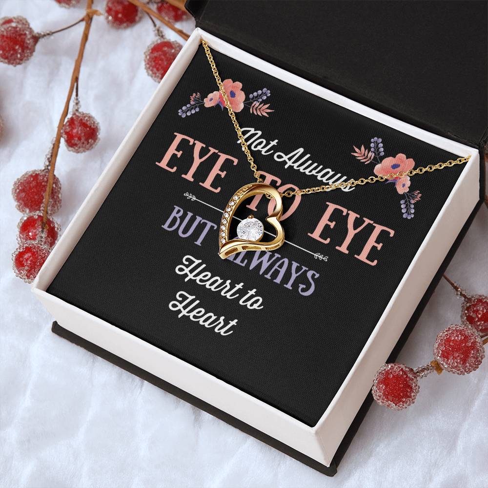 Not Always Eye To Eye Heart Necklace 1 Forever Love Necklace