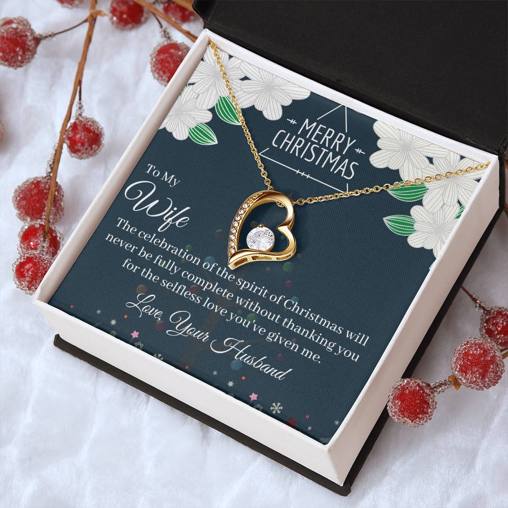 Marry Christmas To My Wife Love Forever Necklace 1 Forever Love Necklace