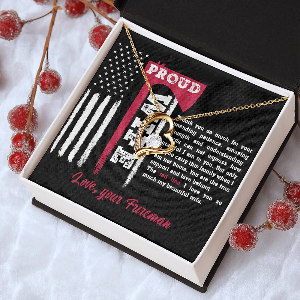 To My Beautiful Wife Redline Love Knot 1 Forever Love Necklace