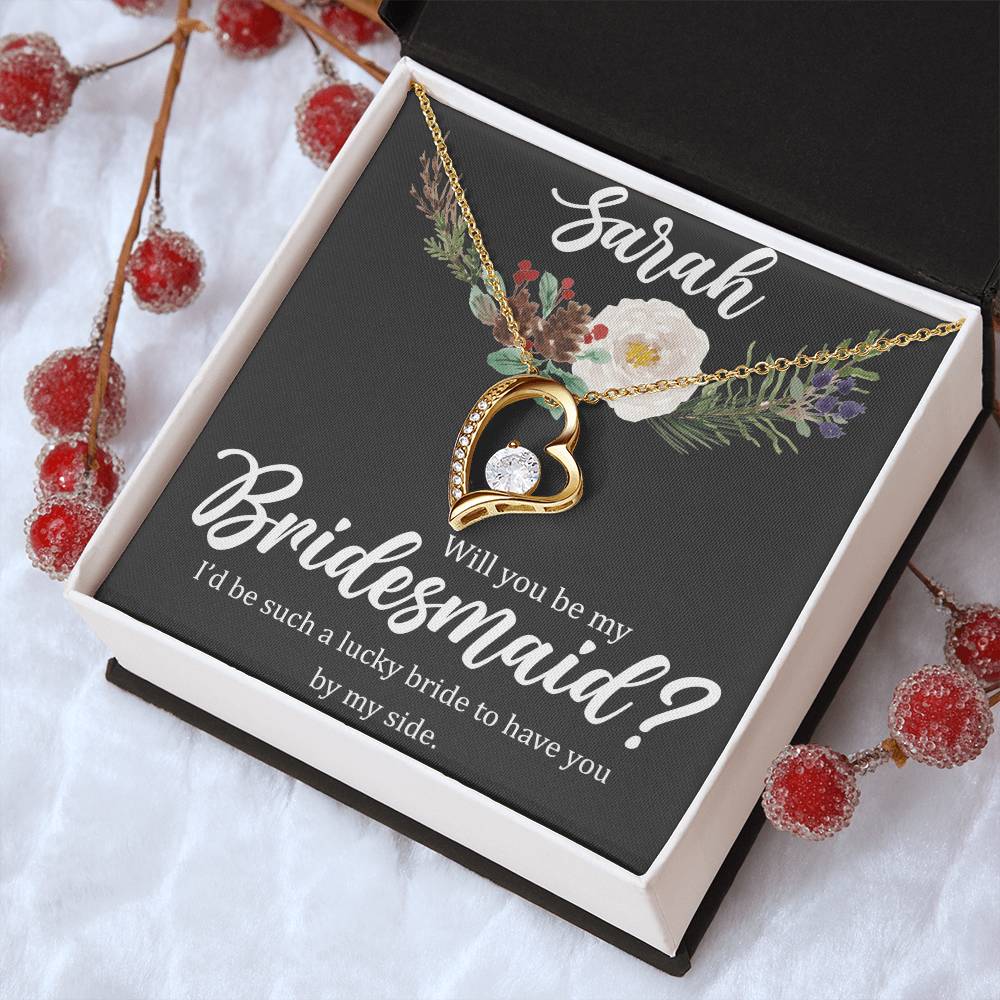 Bridesmaid Forever Love Necklace