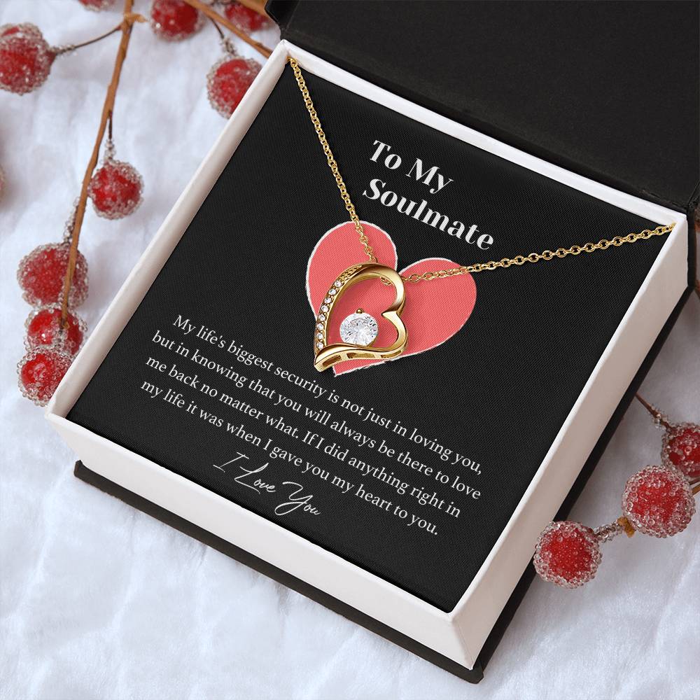 My Soulmate - I Love You - Necklace - To My Soulmate Forever Love Necklace Soulmate Necklace Gift For Her To My Soulmate Necklace Forever Love Necklace