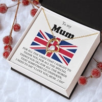 I Love You Mum I Do Forever Love Necklace