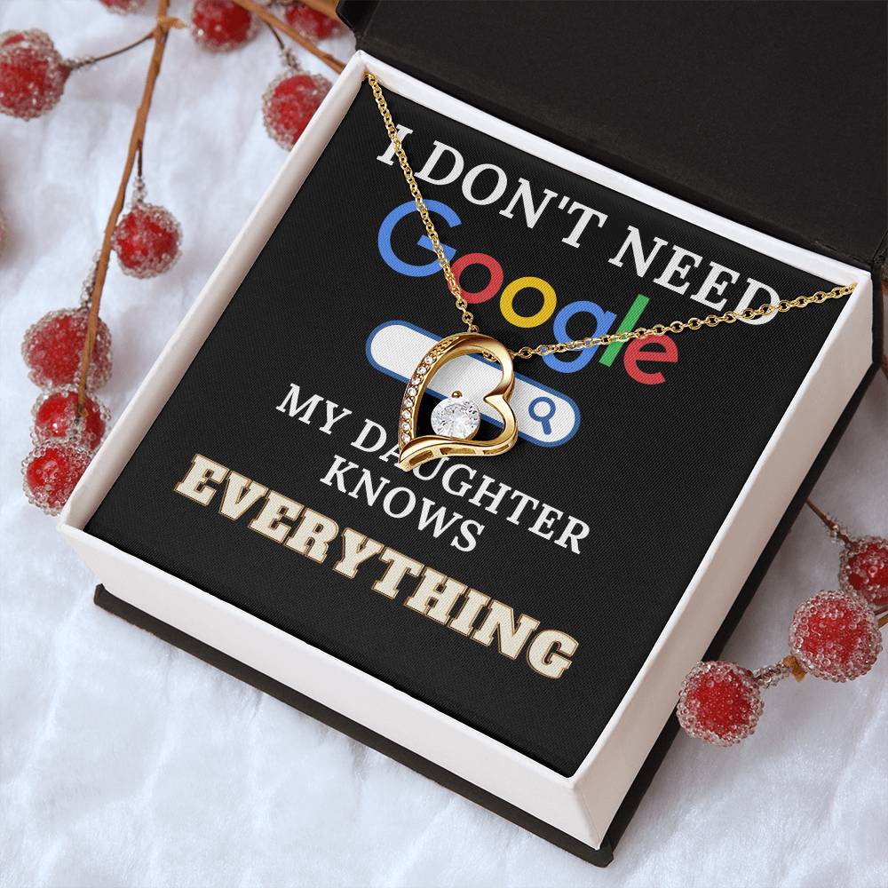 The Perfect Gift For Smart Daughters Forever Love Necklace