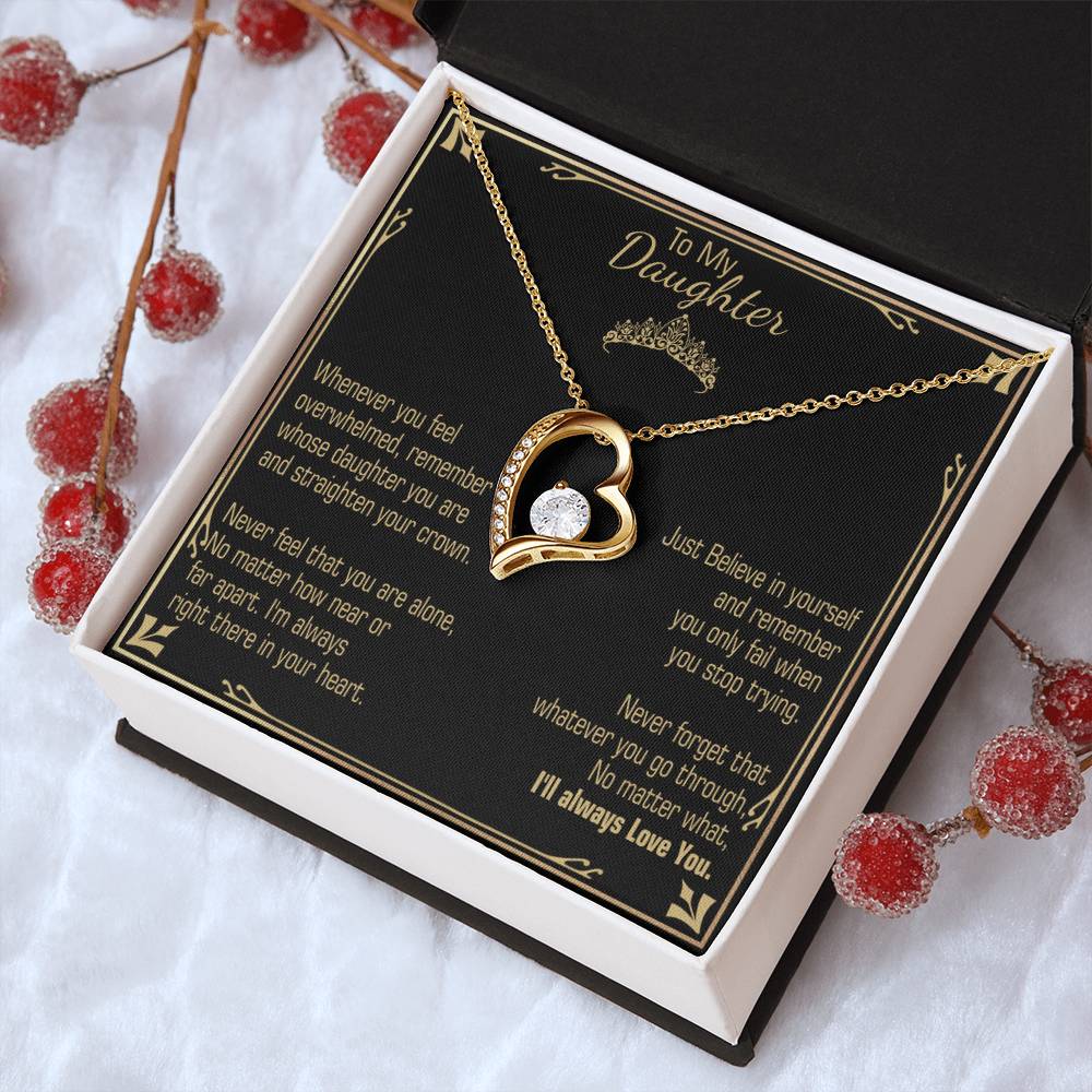 A Gift For Daughter Believe In Yourself Forever Love Necklace