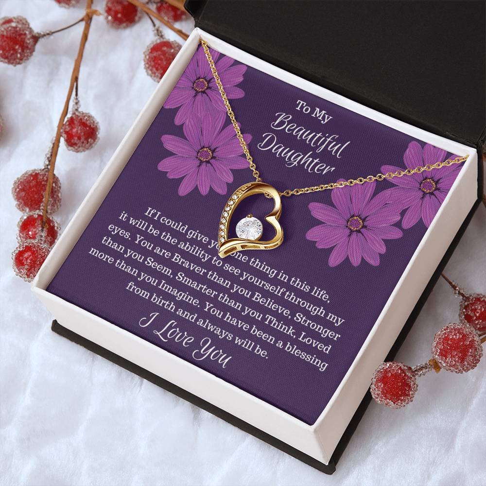 Gift For Daughter If I Could Give You One Thing... Forever Love 1 Forever Love Necklace