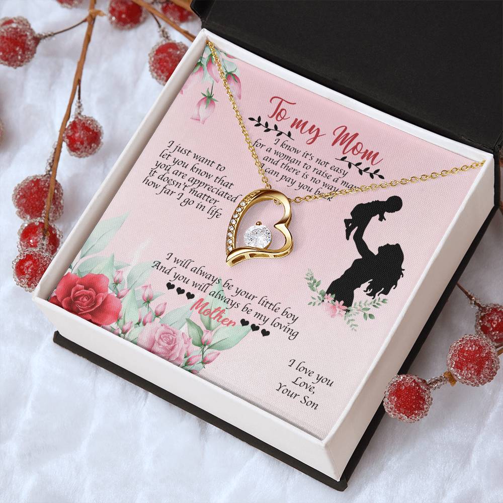 To My Mom I Will Always Be Your Little Boy 2 1 1 Forever Love Necklace