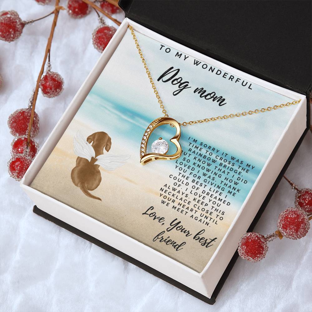 Deceased Dog Gift Custom Dog Necklace Dog Memory Dog Remembrance Gift Pet Loss Necklace Bereavement Gift Dog Forever Love Necklace