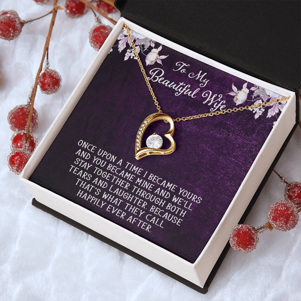 Forever Love Necklace For Wife With Free Message Card 1 Forever Love Necklace