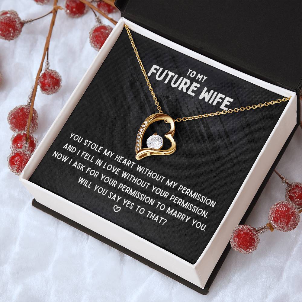 To My Future Wife Will You Say Yes Necklace 1 Forever Love Necklace