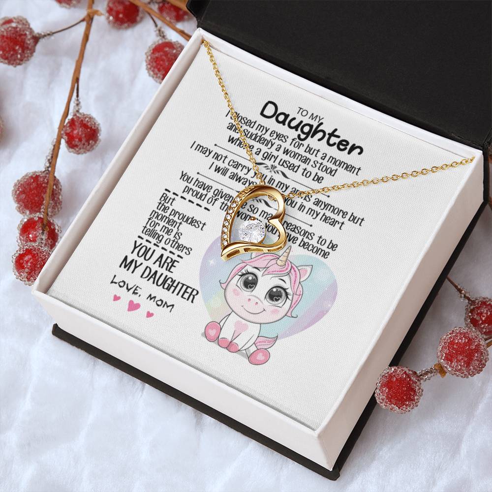 To My Daughter 1 Forever Love Necklace