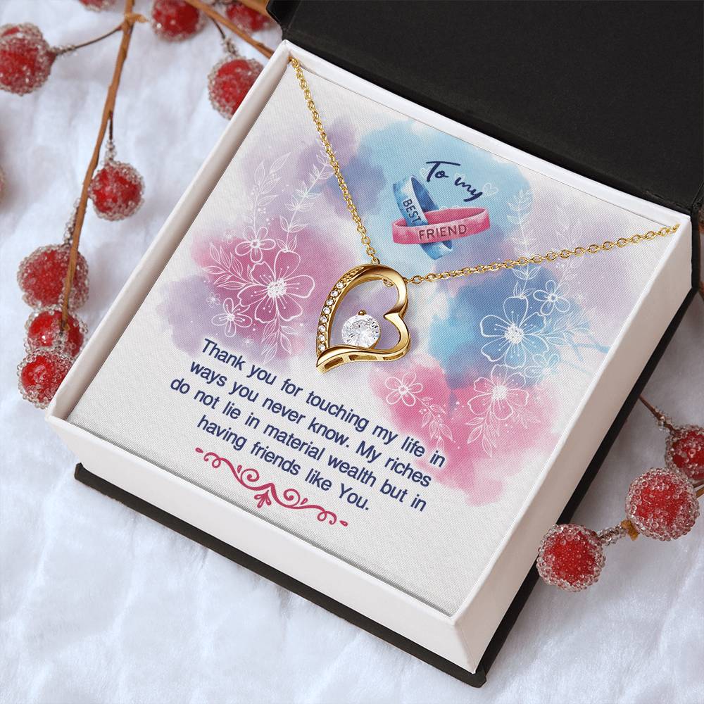 To My Best Friend Necklace Forever Love Necklace