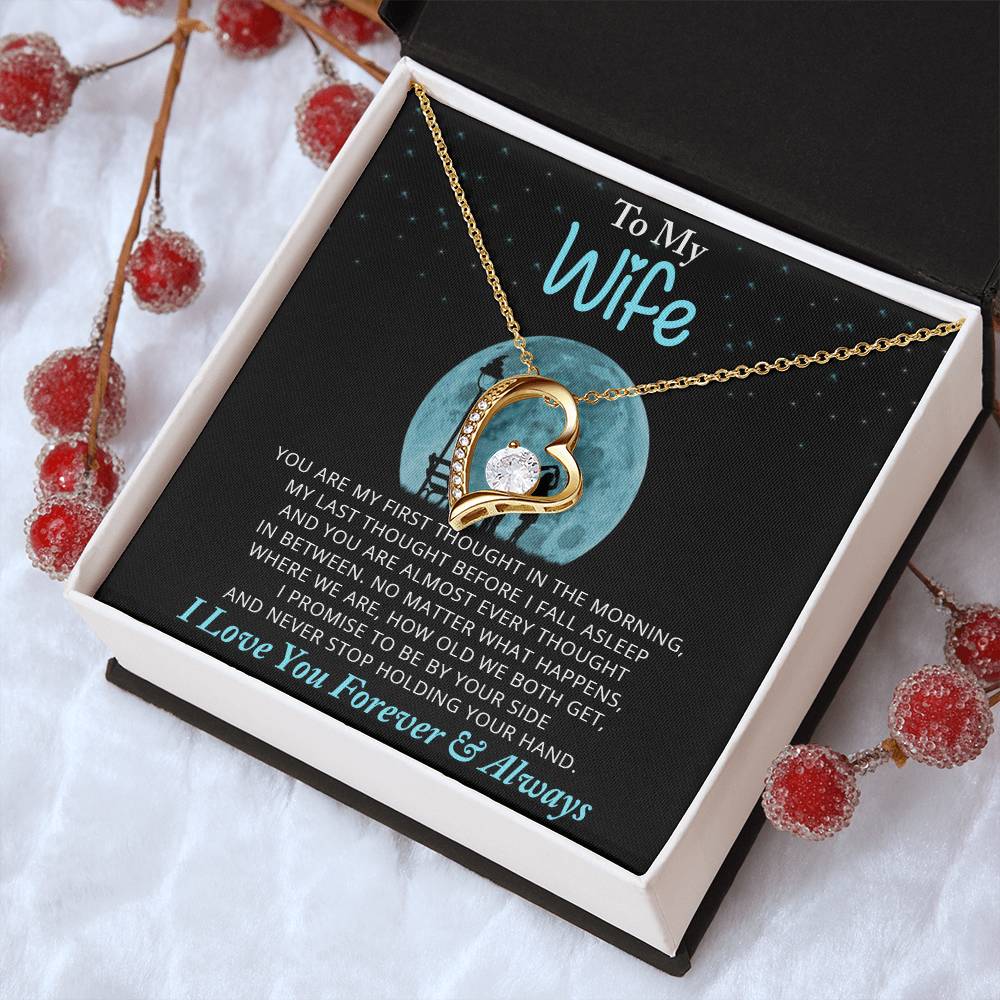 To My Wife Necklace Anniversary Gift For Wife Gift For Wife Wife Necklace Wife Birthday Gift Valentines Day Gift For Wife Forever Love Necklace