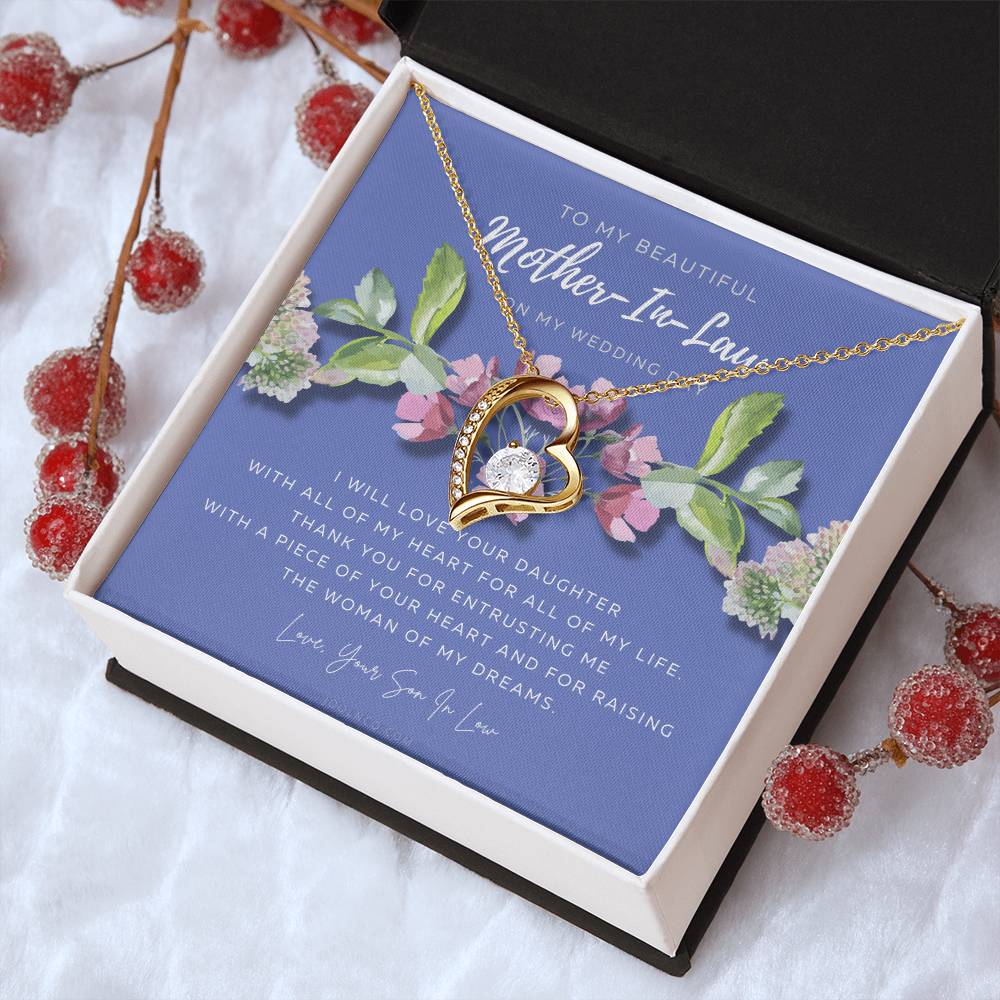 Mother Of The Bride Gift From Groom Mother In Law Gift On Wedding Day From Groom Gifts For Mother Of The Bride Future Motherinlaw Forever Love Necklace