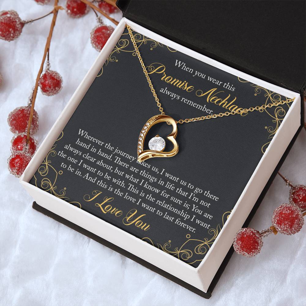 Promise Necklace For Her Valentines Day Gift For Her To My Girlfriend Necklace Birthday Gift For Her Forever Love Necklace