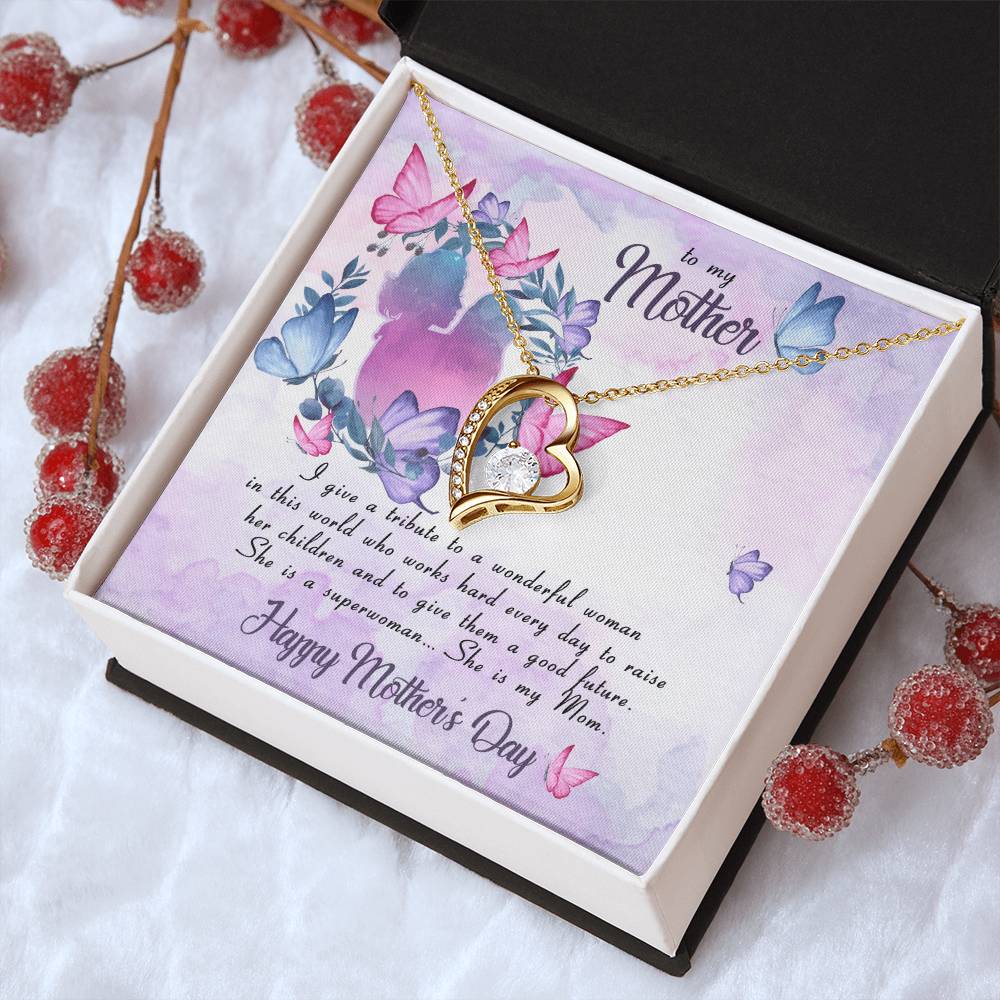 Mom Necklace Mother Necklace Mom Gift Mother's Day Gift Mother's Day Necklace Forever Love Necklace