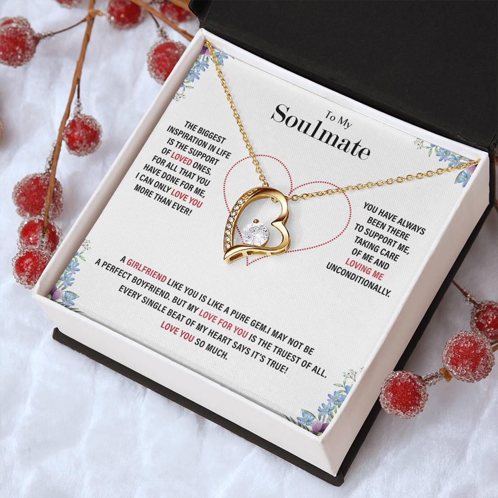 To My Soulmate Forever Love Necklace