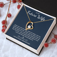 To My Future Wife Love You The Most Heart Necklace Customize Gift For Your Loving Wife! ❤️ Forever Love Necklace