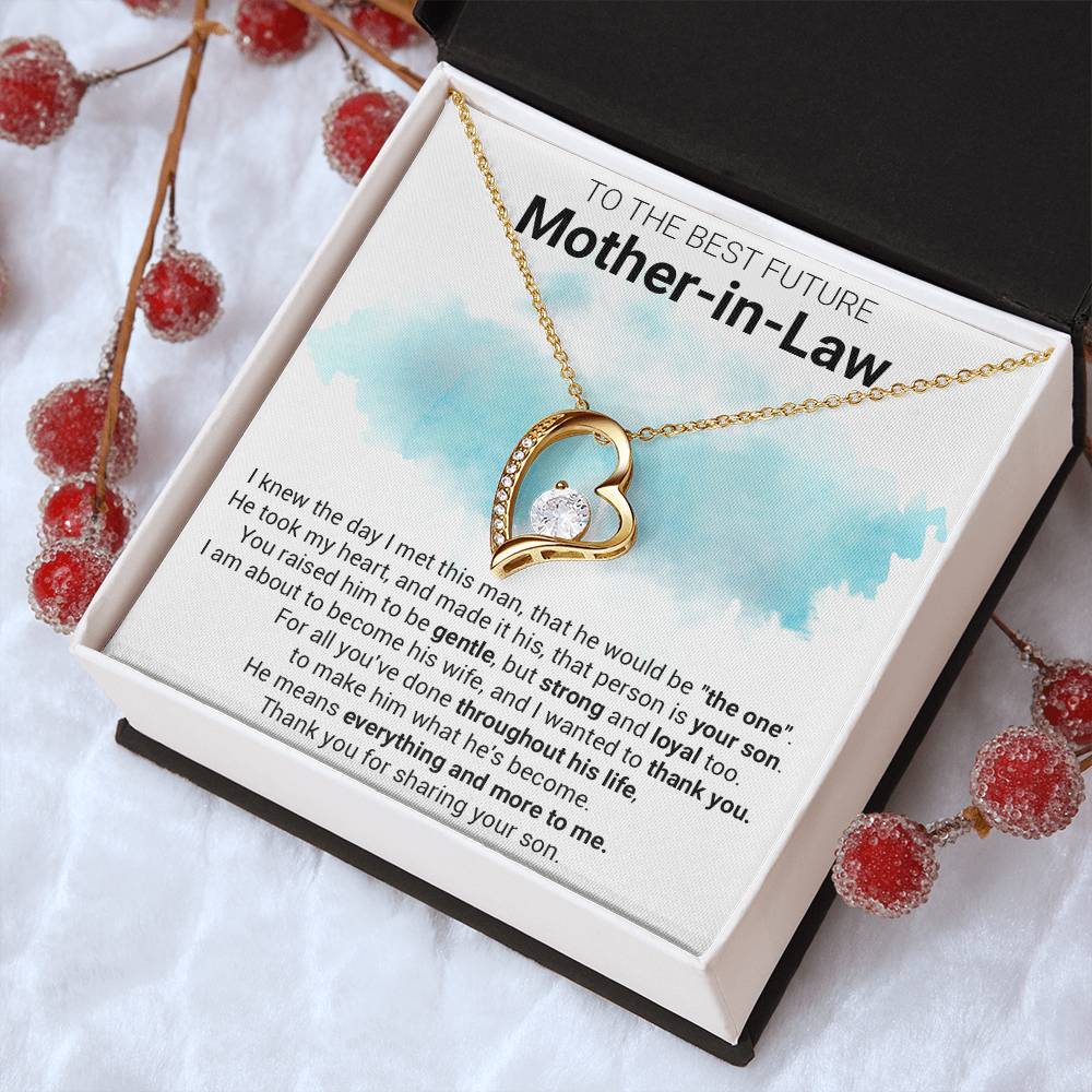Gift For Future Motherinlaw Future Mother In Law Necklace Future Mother In Law Gift Mother Of The Groom Forever Love Necklace