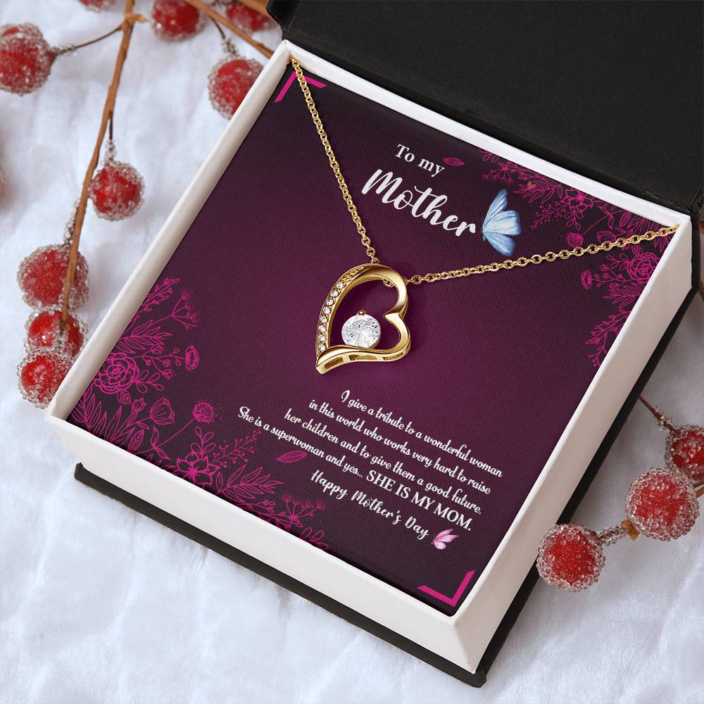 To My Mom 1 Forever Love Necklace