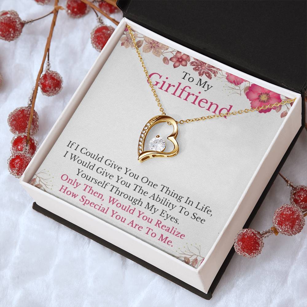 To My Girlfriend - Always Special In My Eyes Necklace Forever Love Necklace