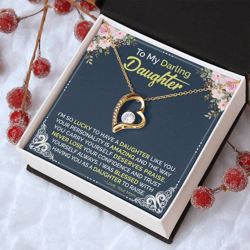 Mom To Daughter Forever Love Necklace