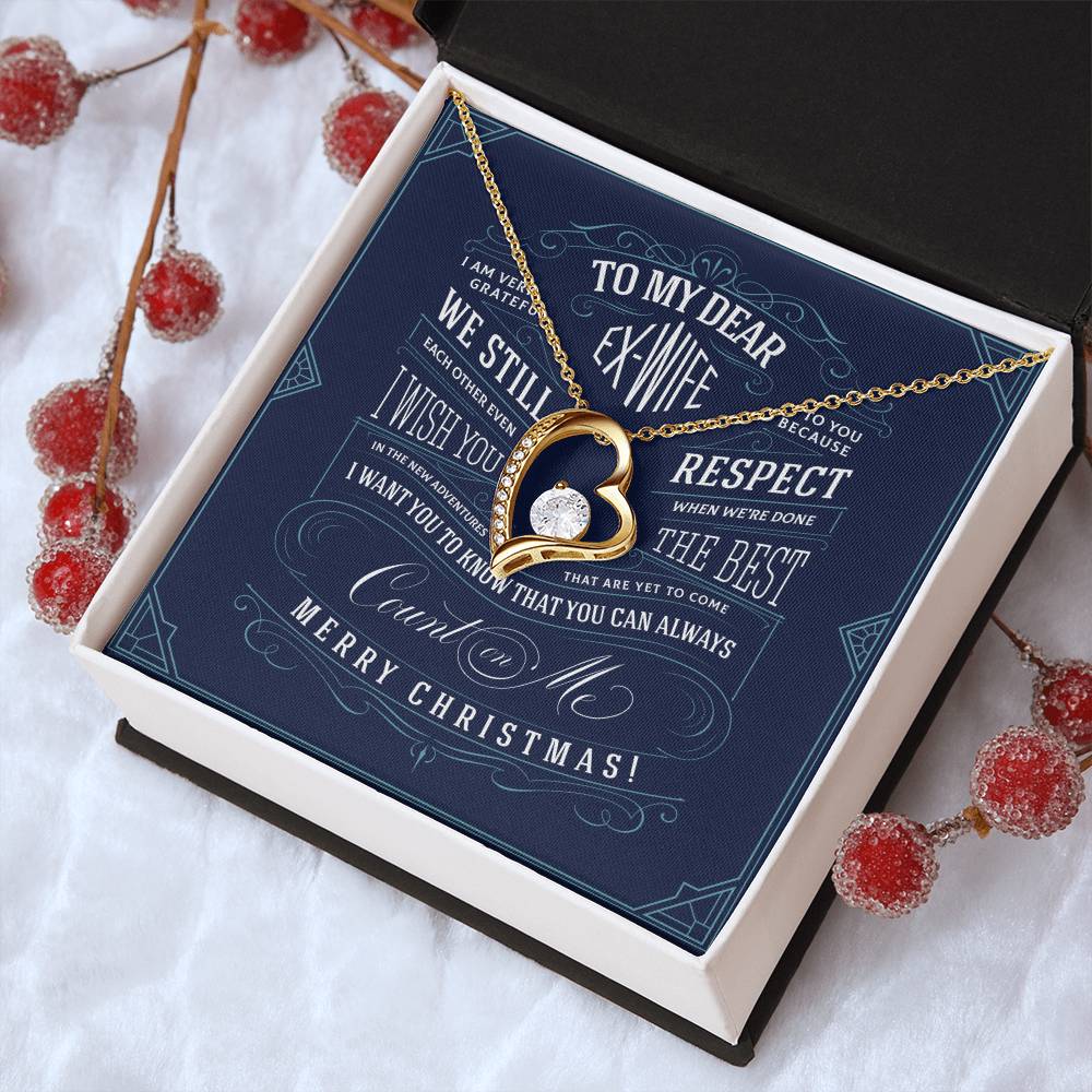 Ex Wife Christmas Gift Forever Love Necklace