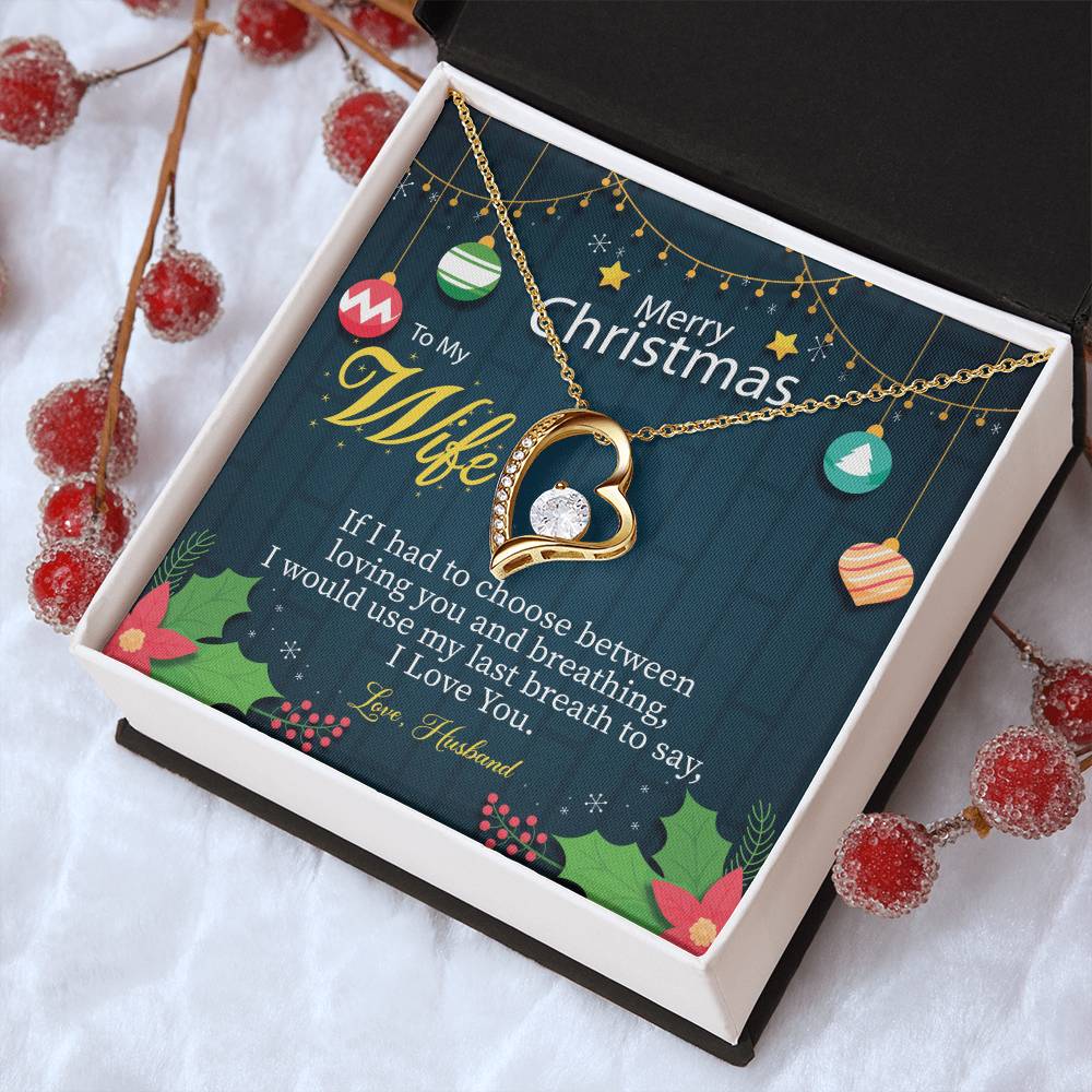 Merry Christmas To Wifechoose Love 1 Forever Love Necklace