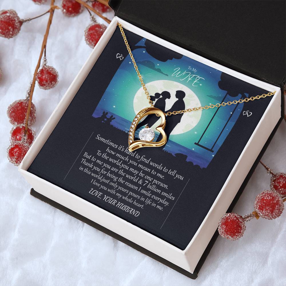 Gift For Wife I Love You Necklace 1 Forever Love Necklace