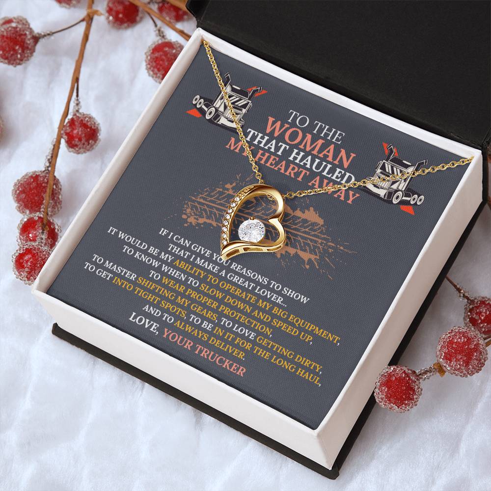 Why Truckers Are Great Lovers Necklace Gift... Forever Love Necklace