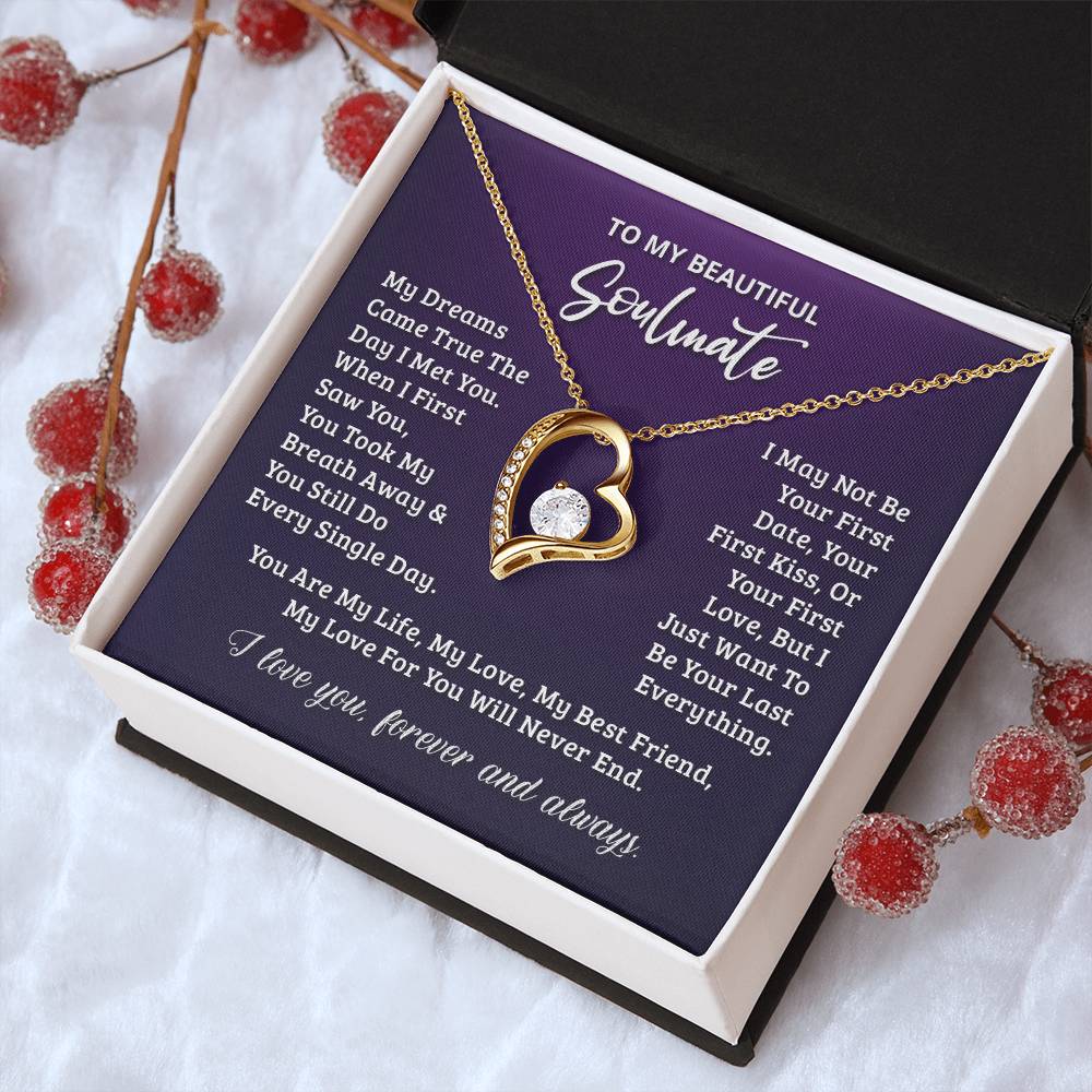 Gift For Soulmate Your Last Everything Forever Love Necklace