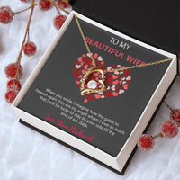 To My Beautiful Wife Gift From Husband 925 Sterling Silver Pendant 1 Forever Love Necklace