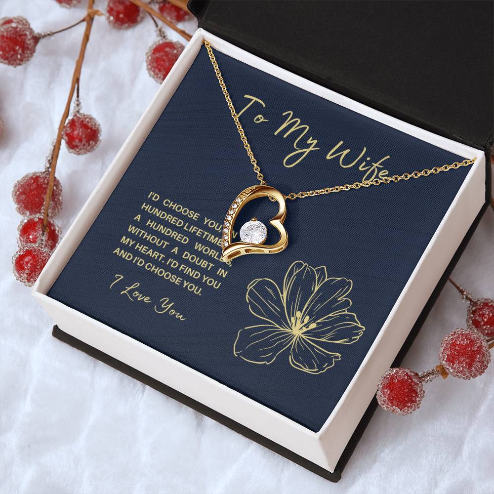 To My Soulmate Wife Future Wife Significant Other Heart Necklace Birthday Anniversary Christmas Gift Surprise From Husband Forever Love Necklace