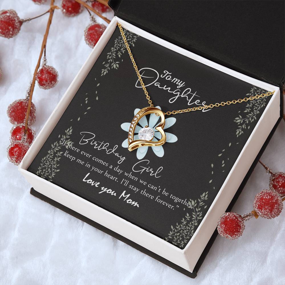 To My Beautiful Daughter Necklace Daughter Gift To My Daughter Necklace From Mom To My Daughter Necklace From Dad Gift For Daughter From Mom Forever Love Necklace