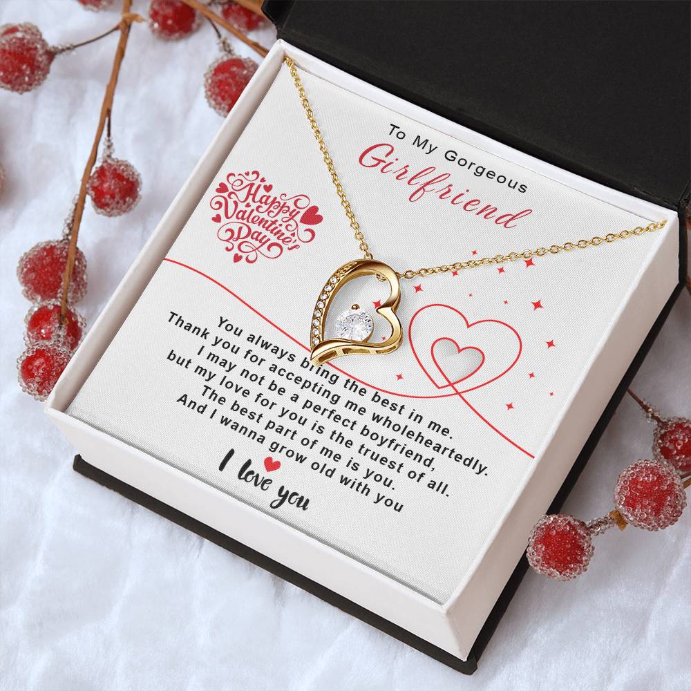 To My Gorgeous Girlfriend Forever Love Necklace