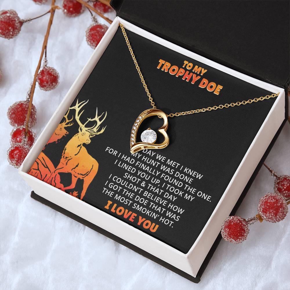 Stepped Into Range Wedding Day Gift Her Hunting Gift For Her Gift For Girlfriend Gift For Fiance Valentines Day Gift Forever Love Necklace