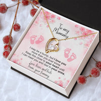 Mom To Be Necklaces Gift For Pregnant Woman Pregnancy Gift First Time Mom Gift First Time Mom To Be Gifts Gifts For Expecting Forever Love Necklace