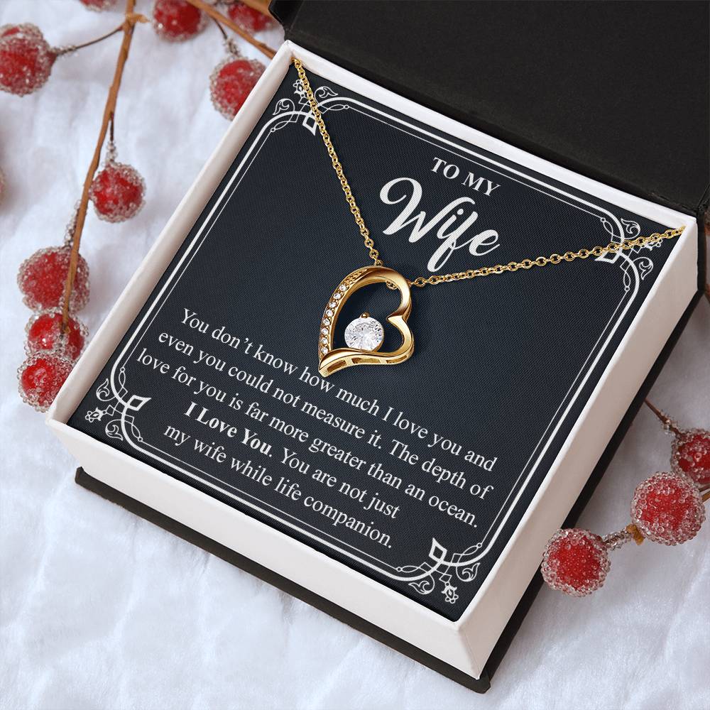 To My Wife 3 Forever Love Necklace