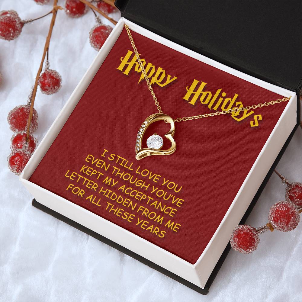 Happy Holidays Forever Love Necklace