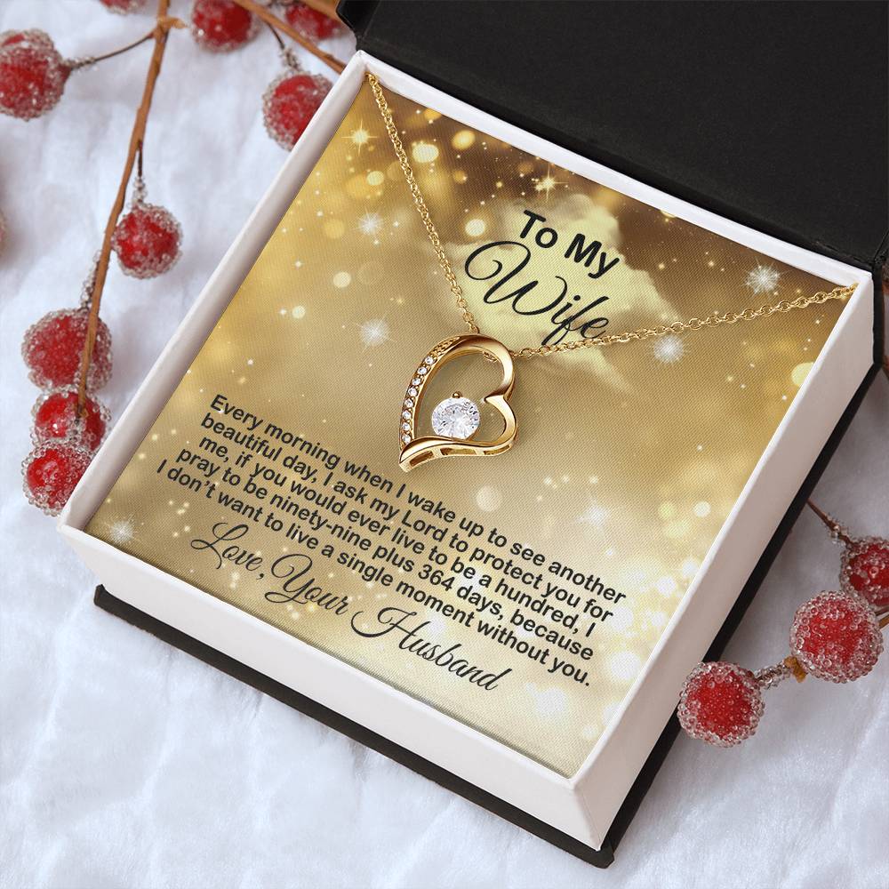 Gift Present For Wife Anniversary Birthday Valentine Gift For Wife From Husband Gift For Wife From Husband Forever Love Necklace