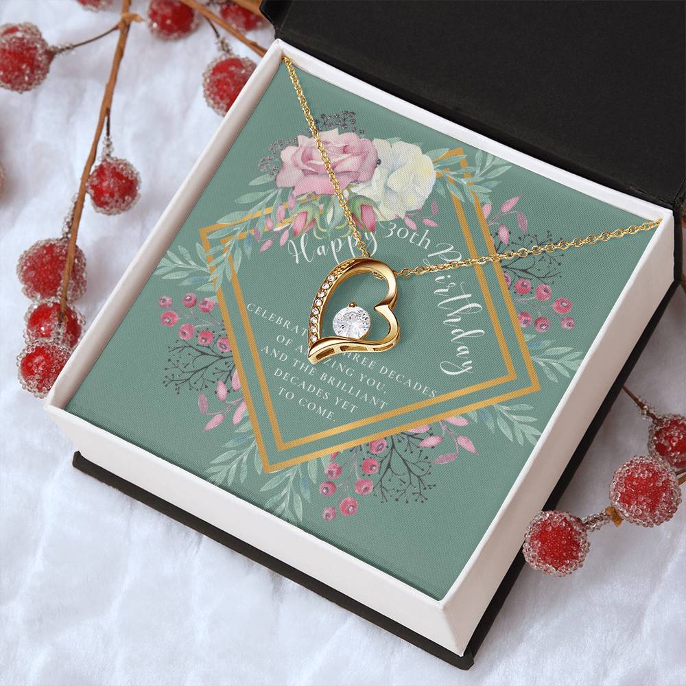 Mom To Daughter Necklace Meaningful Necklace For Daughter - 30Th Birthday Gifts For Women - 30 Years Old - 30Th Birthday Gift Necklace Forever Love Necklace