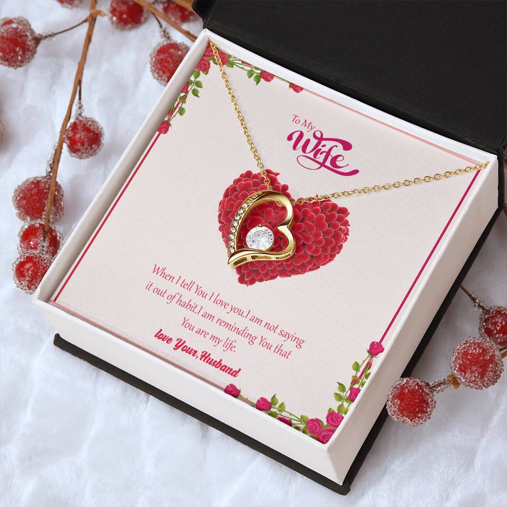 Gift For Wife You Are My Life Necklace 1 Forever Love Necklace